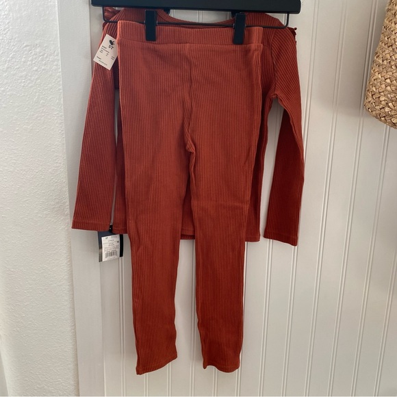 Art Class Rust Ribbed Top and Pants Set 5T - Picture 5 of 7